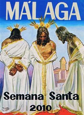 Poster of the Holy Week in Malaga 2010