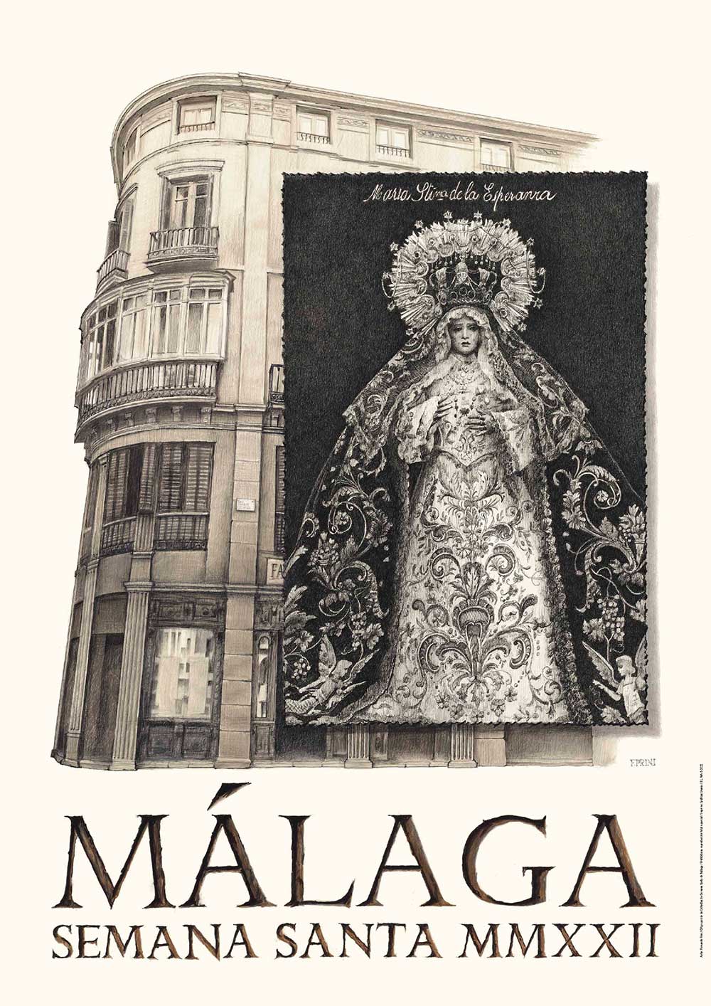 Poster of the Holy Week in Malaga 2022